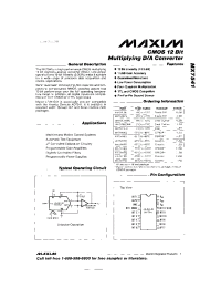 Datasheet MX7538BD manufacturer MAXIM